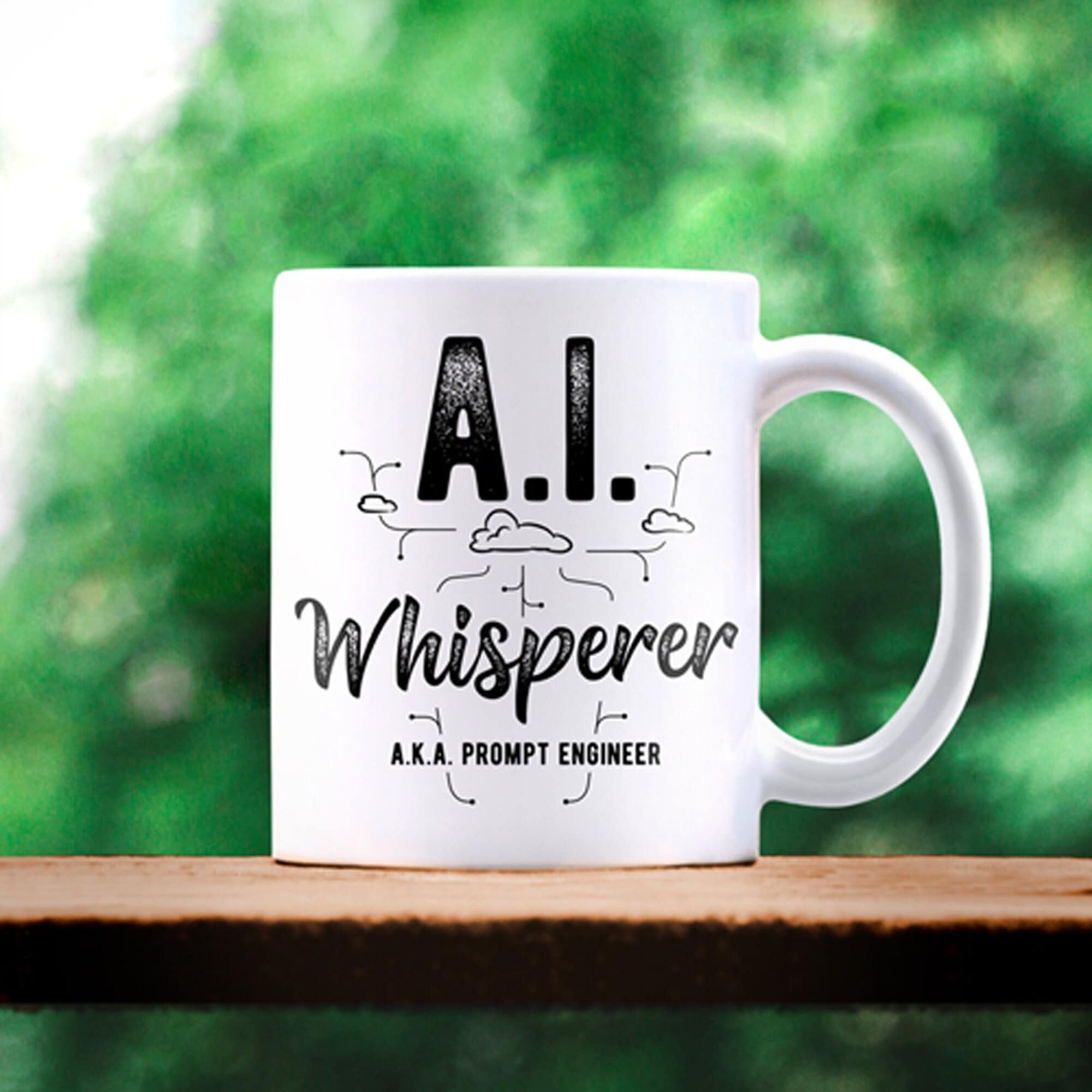 Caneca AI Whisperer: Presente rápido para engenheiro