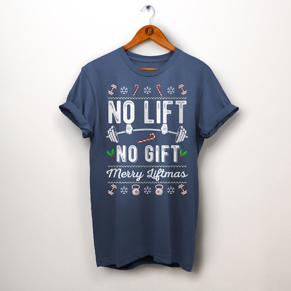 Merry Liftmas Shirt. Weight Lifting Shirt. Fitness Gifts. Ugly Christmas.  Fitness Apparel. Mens Christmas. Womens Christmas 