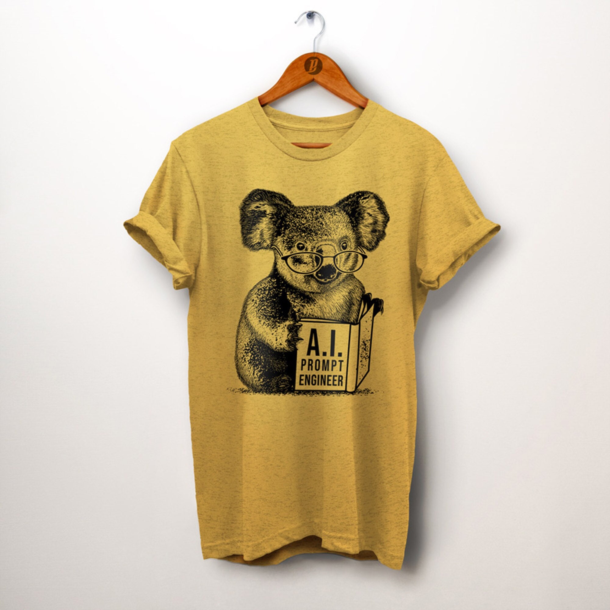 AI Prompt Engineer Shirt. Funny AI Shirt. Koala Shirt. Machine Learning Shirt. Artificial Intelligence Gift