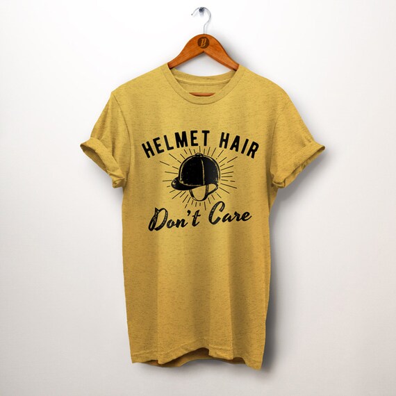 Paardensport cadeau. Paardenshirt. Paardrijden. Helmhaar maakt niet uit. Paardenliefhebber cadeau. Jockeyshirt Etsy Belgie