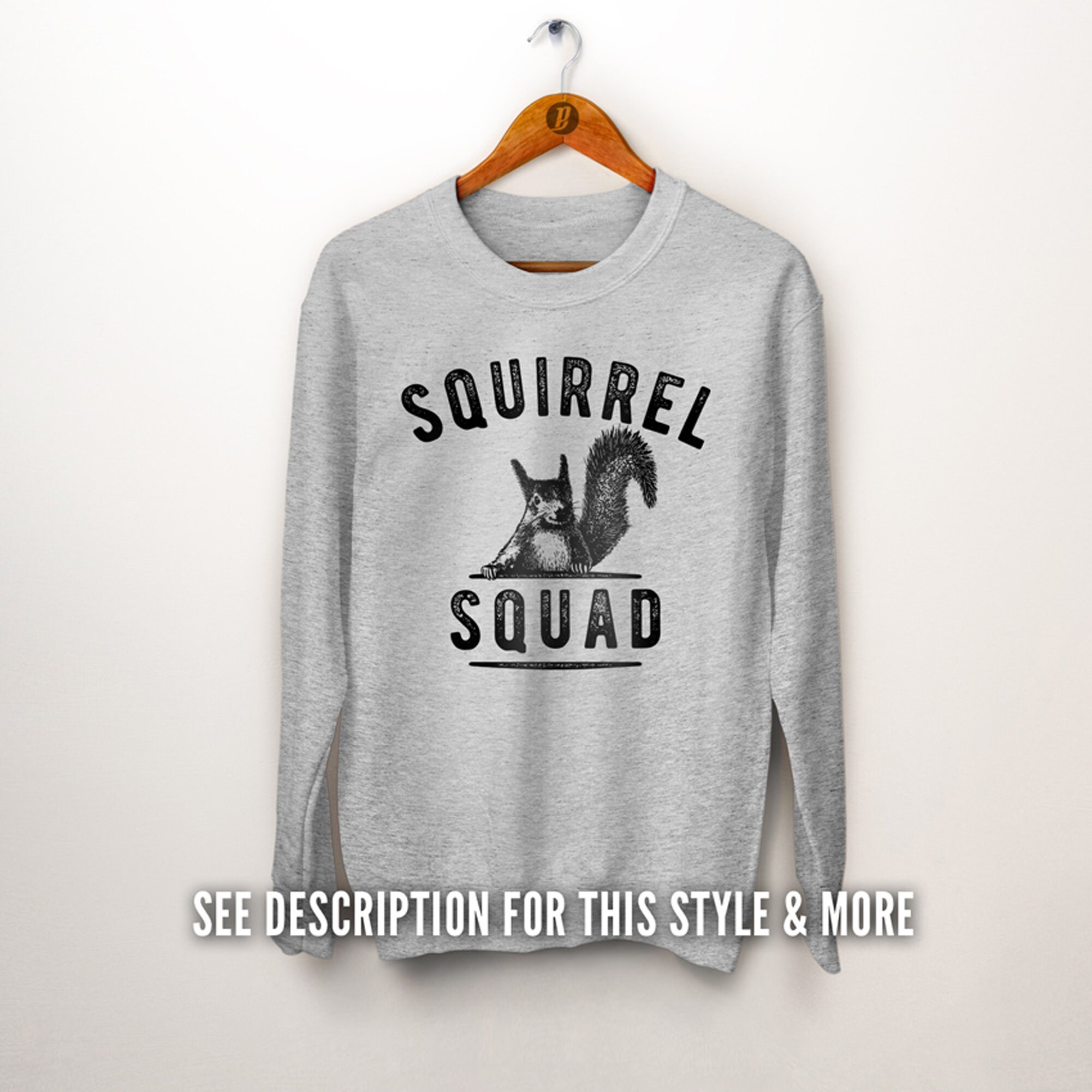 Squirrel Squad Shirt. Squirrel Gift 