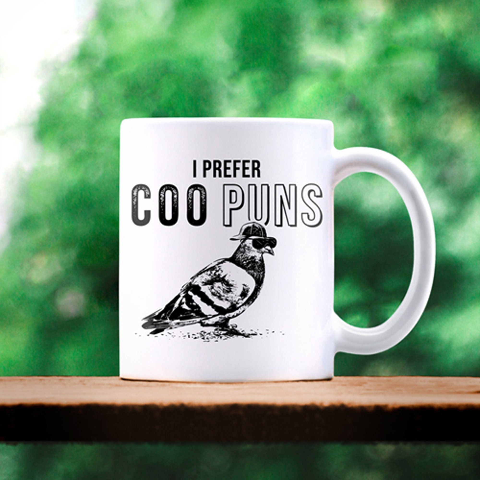 Birdee Ceramic Coffee Mugs - Set of 2 Cute Bird Designs Coffee Cup