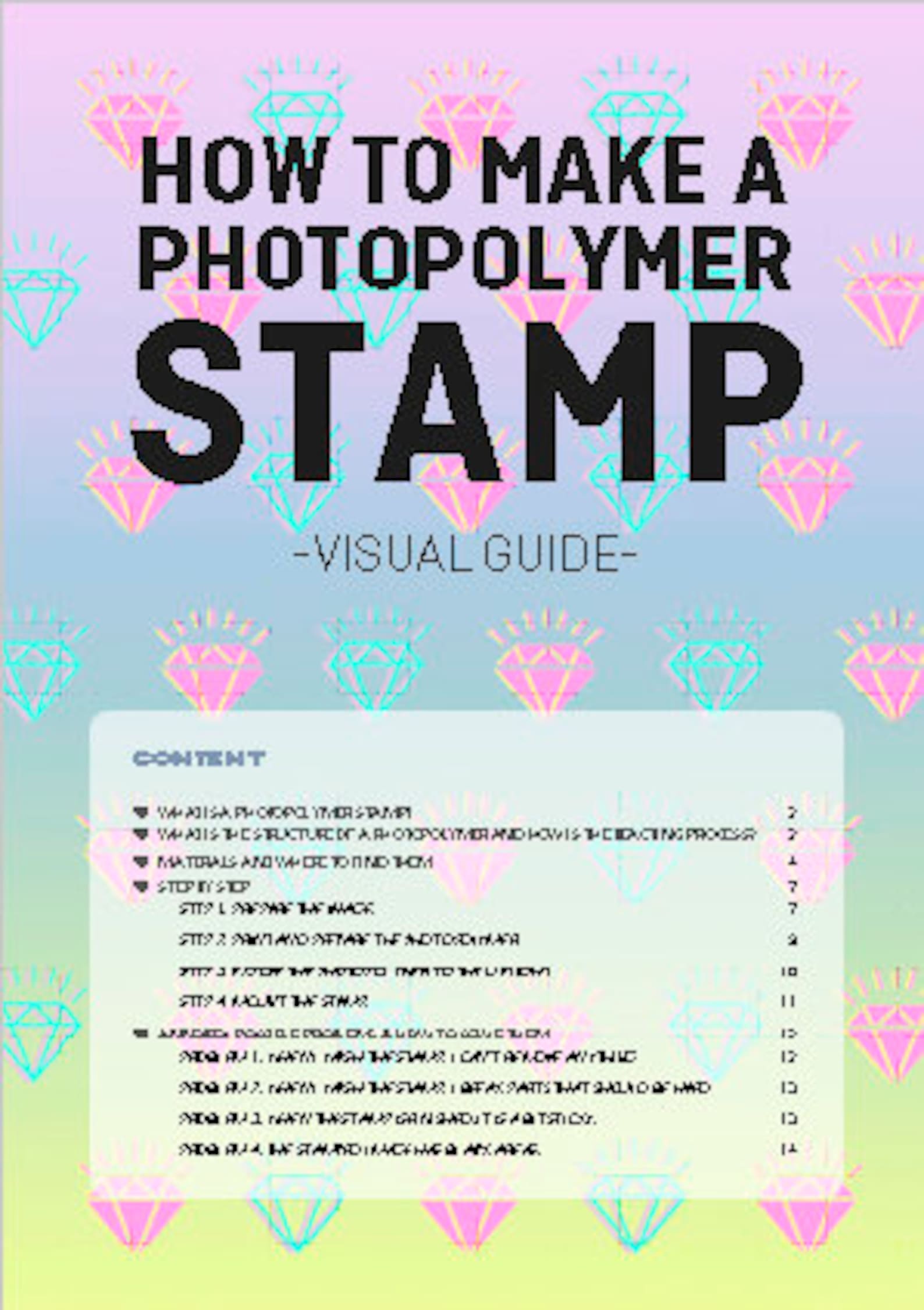 How to Make Photopolymer Stamps VISUAL GUIDE. DIY Make Your Own Custom