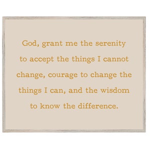 printable typography serenity prayer 8x10 diy pdf etsy ireland