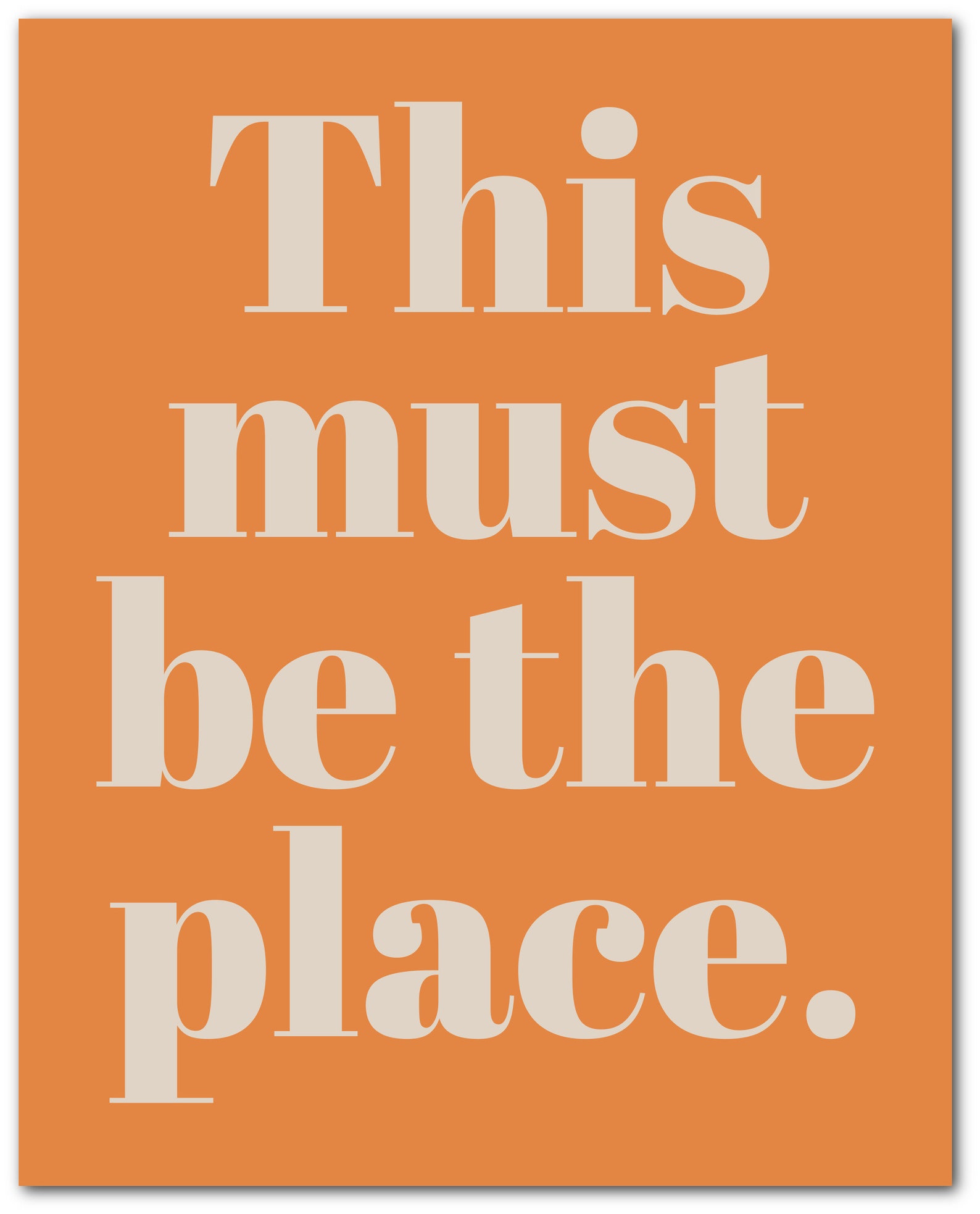 This Must Be the Place Printable Minimalist Wall Art Bedroom | Etsy