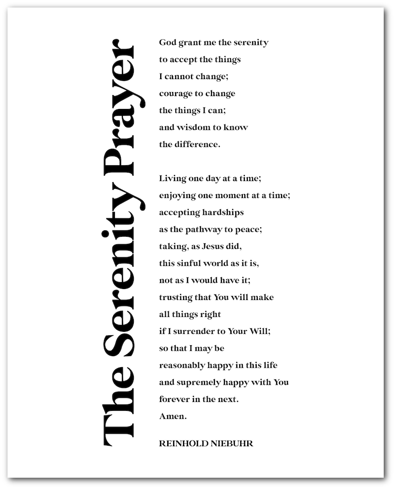 Free printable serenity prayer full version printable heryhb Free printable serenity prayer full version printable heryhb