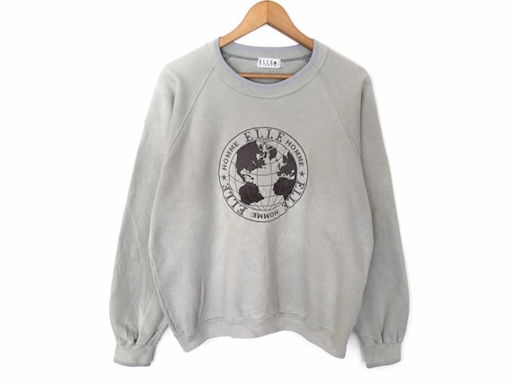 Elle Homme Spellout Embroidery Pullover Jumper Swe