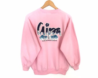 Aipa Spellout Pullover Jumper Sweatshirt Surfwear Hawaiian Beach Surfboard Surfing Style