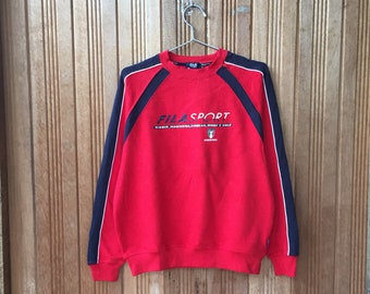 Fila Sport Big Logo Spellout Jersey Jumper Sudadera