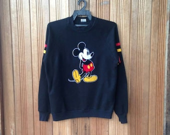 Mickey Mouse Walt Disney Cartoon Pullover Jumper Sweatshirt Vintage 90s