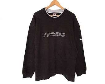 Nike Small Logo Spellout Embroidery Pullover Jumper Sweatshirt Vintage