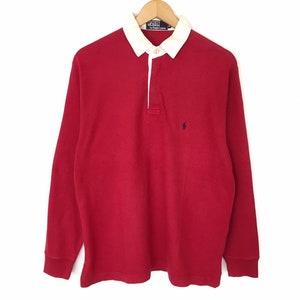 Polo by Ralph Lauren Small Pony Embroidery Polo Shirt Long Sleeve Half Button