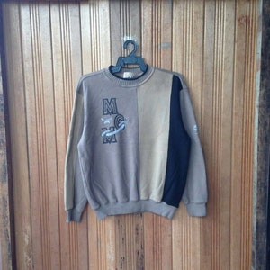 Mcm Small Logo Spellout Embroidery Pullover Jumper Sweatshirt