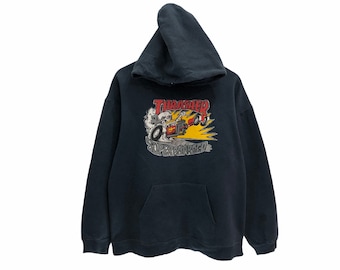 Vintage Thrasher Hoodie Spellout Big Logo Sweatshirt Sweater