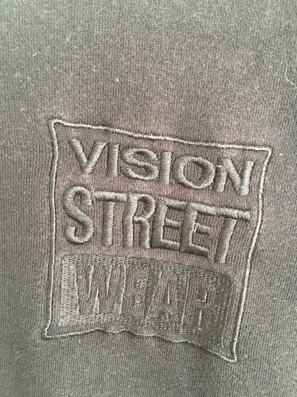 Vision Street Wear Skate Sweater Spellout Embroidery Pullover | Etsy