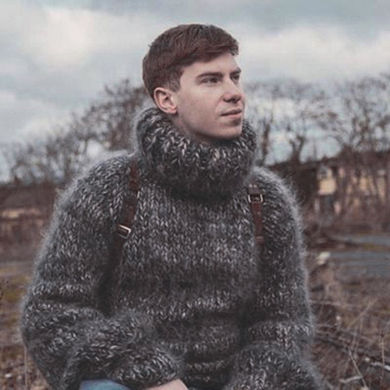 Men's mohair sweater Etsy