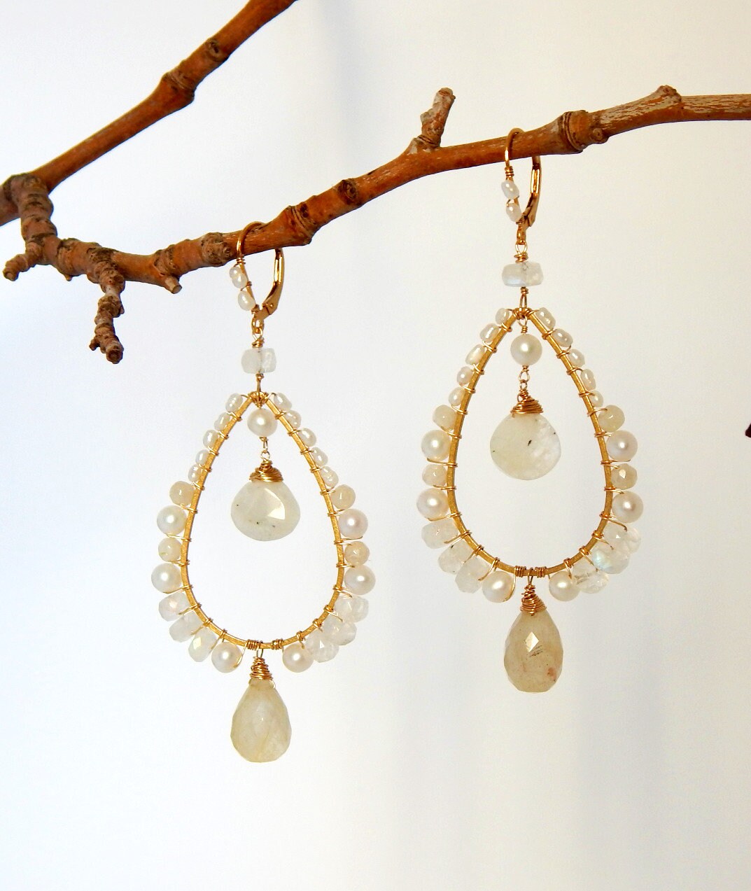 Etsy 14k gold earrings Clearance