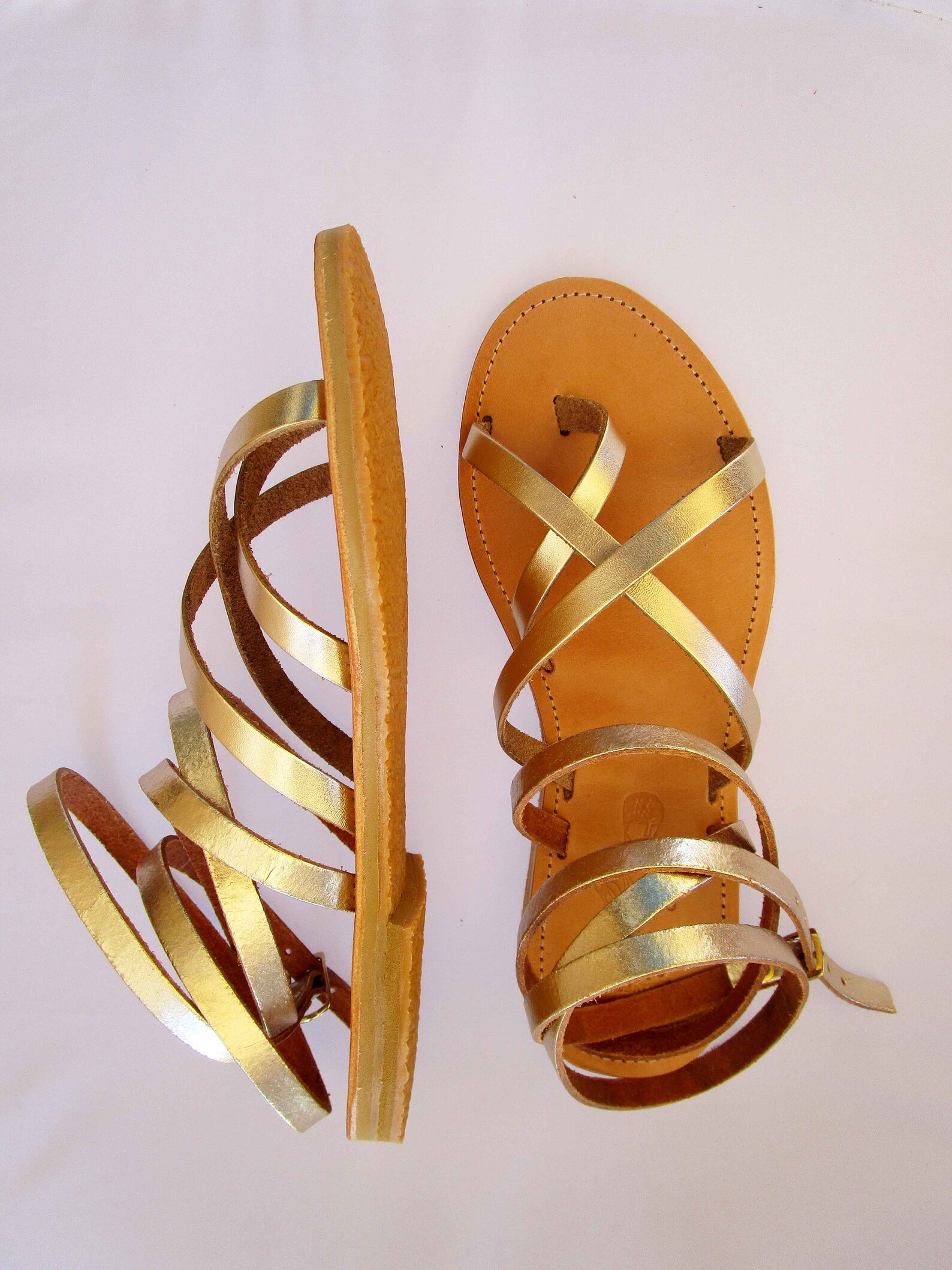 HYDRA 2 sandals/ ancient Greek leather sandals/ strappy | Etsy