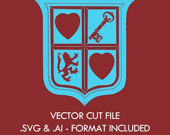 Emblema con detalles de la portada de The Legend Of Zelda: archivo de corte vectorial SVG/AI