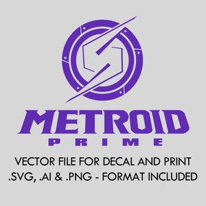 Metroid Prime - Mighty Samus Emblem - SVG/AI Vector Cut file