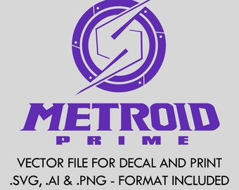 Emblema de Samus Mighty de Metroid Prime: archivo de corte vectorial SVG/AI