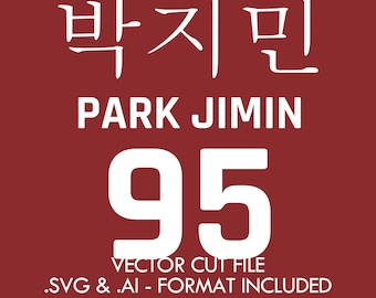 Park Jimin - . SVG/. Archivo de corte vectorial a IA