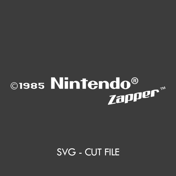 Nintendo Zapper Logo Svg Ai Vector File Etsy