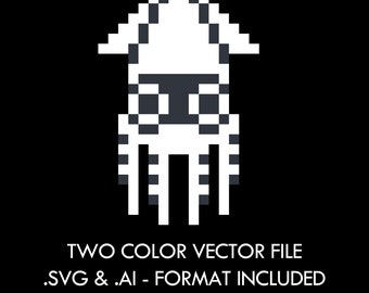 Blooper de Super Mario Bros (NES) - Archivo de corte vectorial SVG / AI para arte de vinilo e impresión de camisetas