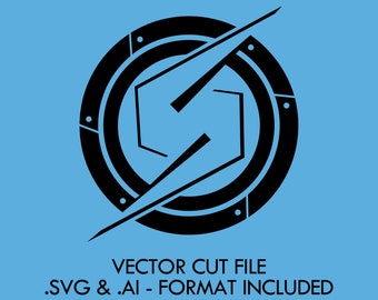 Archivo de corte vectorial SVG/AI de Samus "Mighty S"