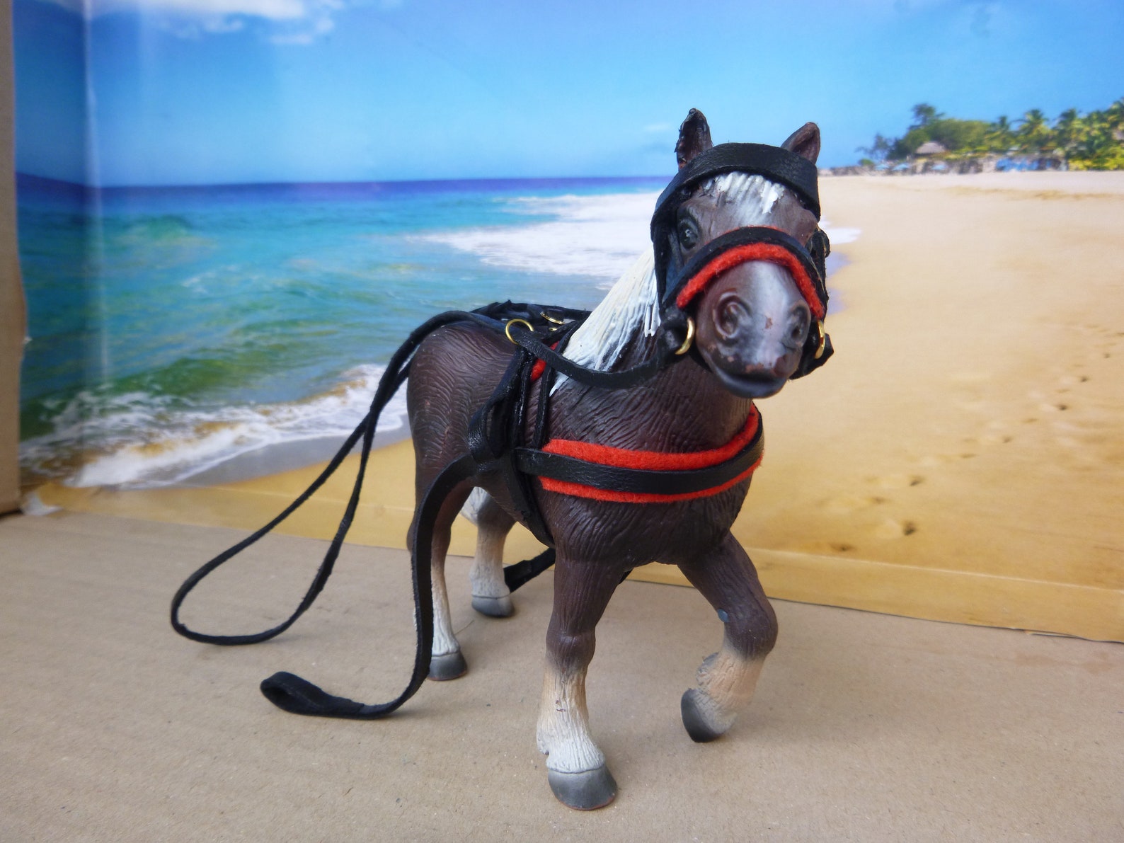 Bullyland Pferd Schwarzwälder mit Geschirr Etsy