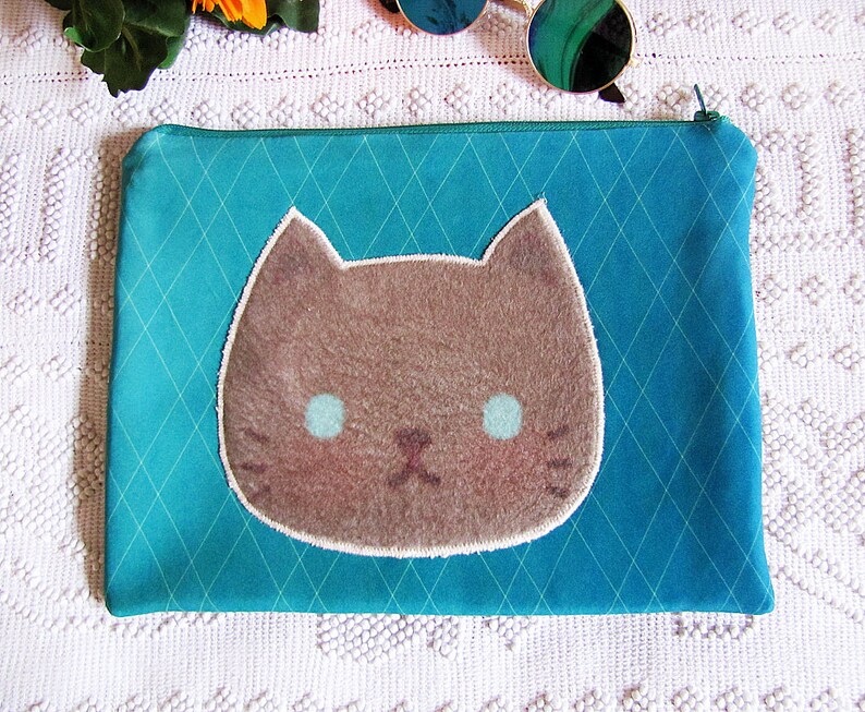 Print Pattern Scuba Fabric Daily Clutch handbag/cat Lovers - Etsy