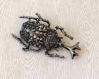 symbol of rebirth and power silver-plated Scarab Beetle
