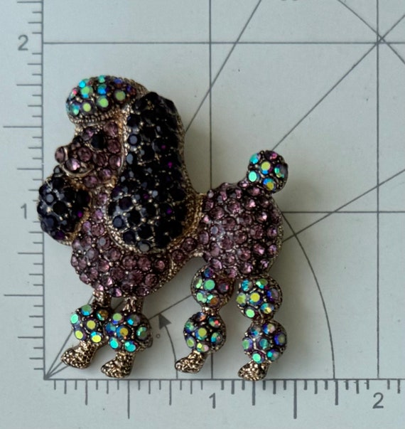 Adorable vintage style poodle brooch - image 2