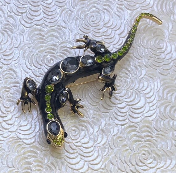 Unique Vintage Style  large Lizard Brooch - image 5