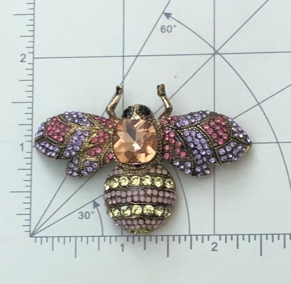 Unique vintage style bee brooch - image 3
