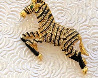 Adorable Vintage Style Large Zebra Head Brooch - Etsy