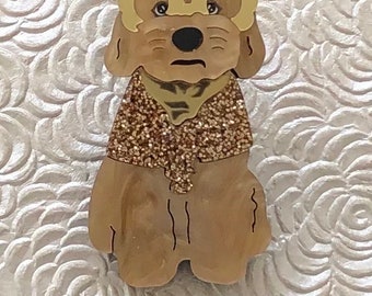 Adorable  dog   vintage style brooch