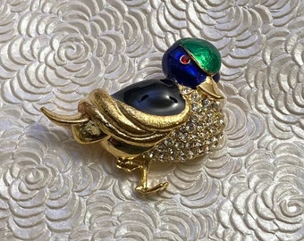 Duck brooch on sale