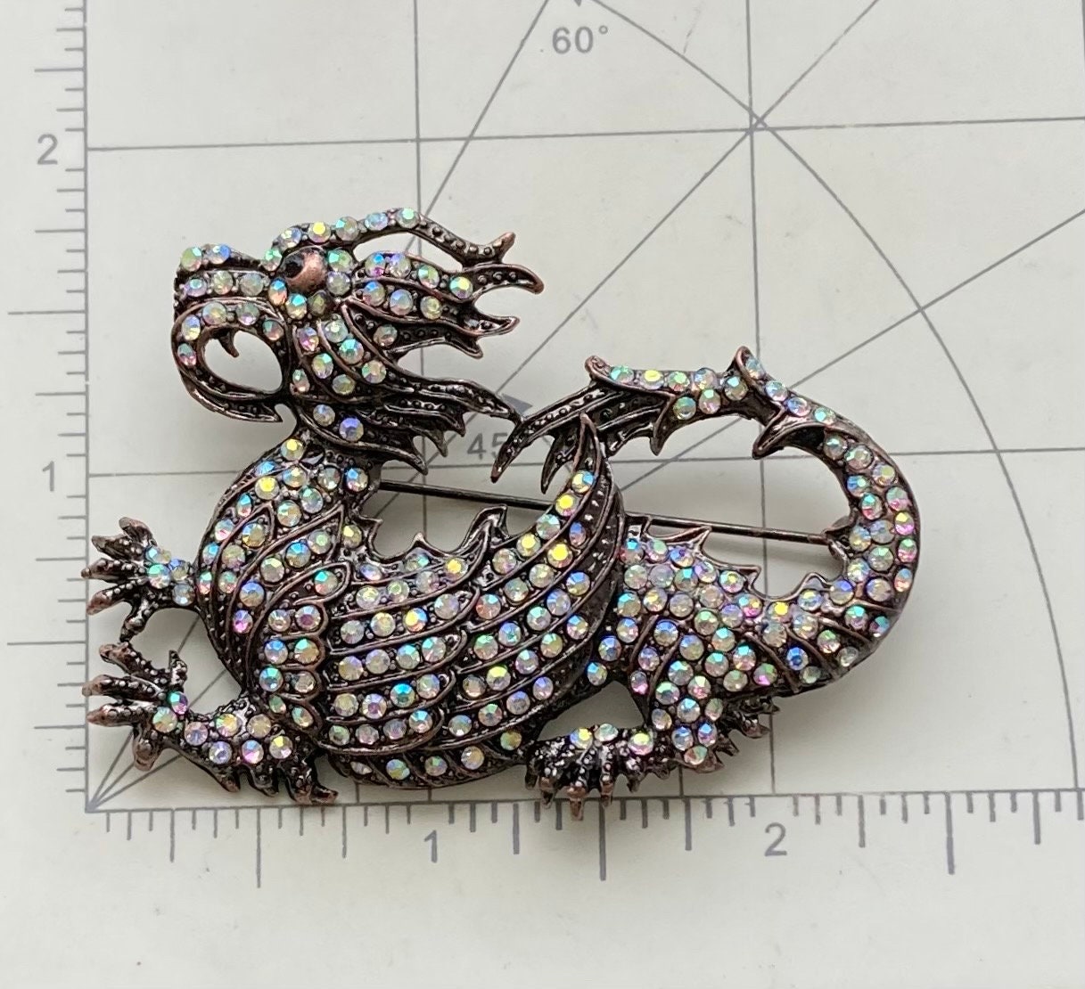 ユニークなドラゴンのヴィンテージスタイルのブローチ - Etsy 日本