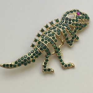 Unique vintage style dinosaur brooch