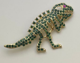 Broche dinosaure de style vintage unique