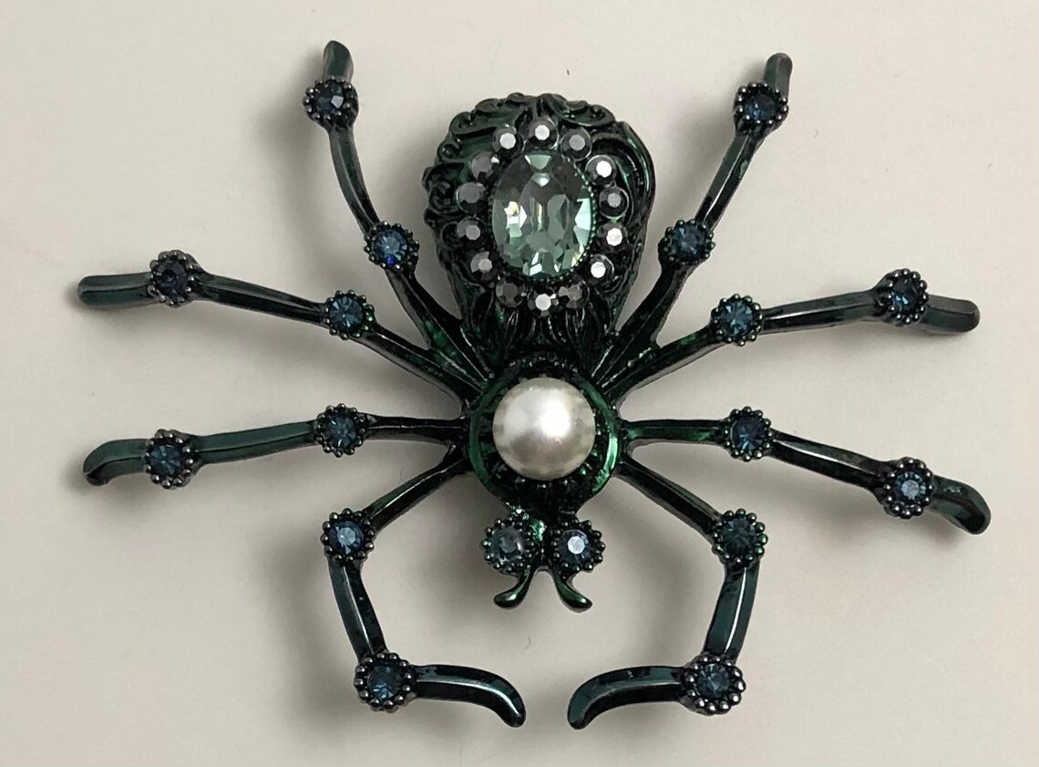 Unique Large Spider brooch Etsy