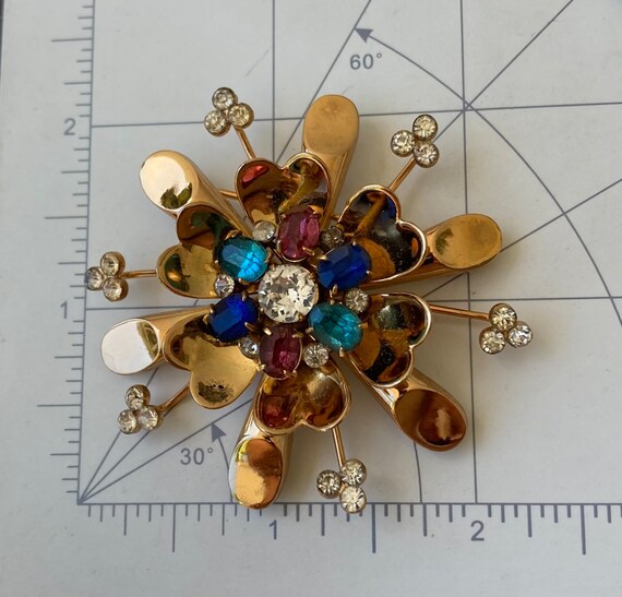 Unique vintage flower brooch & pendant - image 3