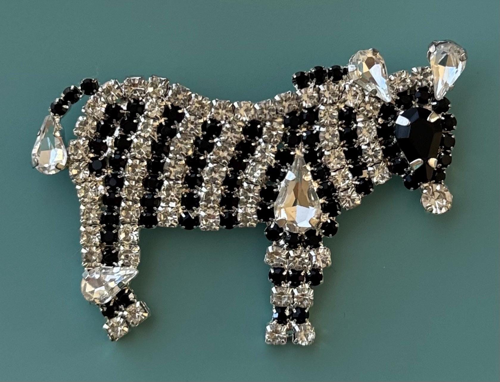 Vintage Zebra Brooch - Etsy Canada