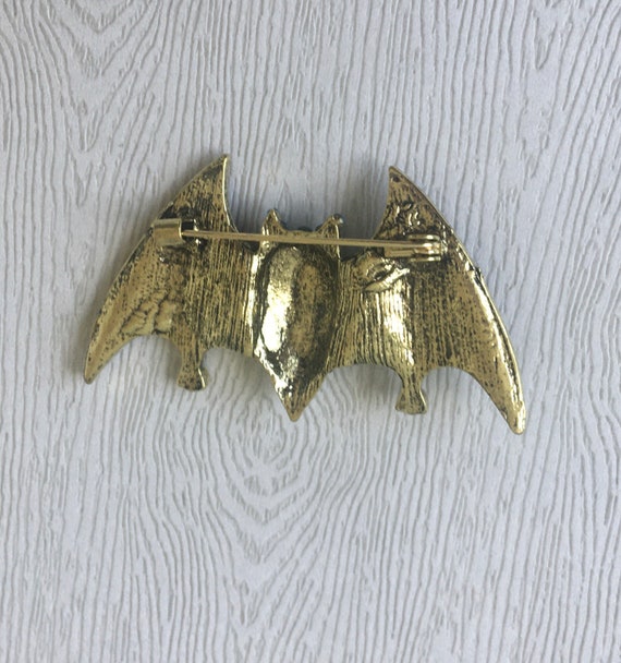 Adorable vintage style large bat brooch brooch - image 3