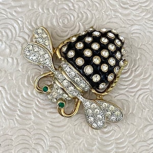 Unique vintage bee brooch