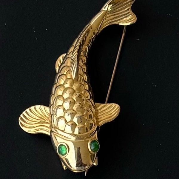 Unique Vintage Fish Brooch