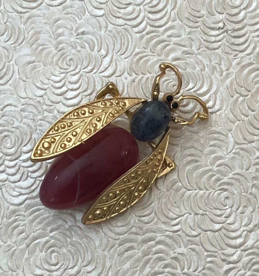 ヴィンテージ ブローチ 蜂 希少！VOGUE BIJOUX ヴィンテージ