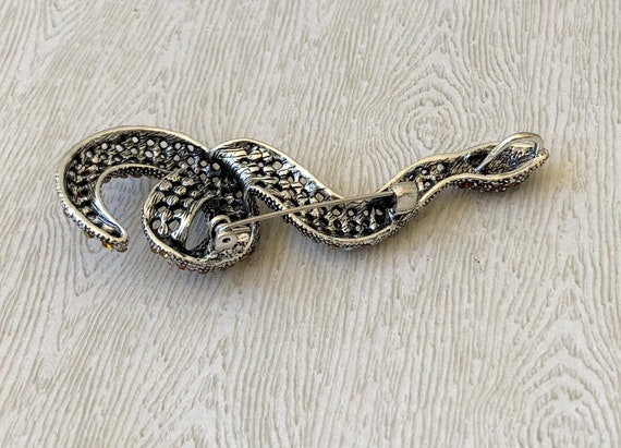 Unique vintage style large Snake Brooch & Pendant - image 6