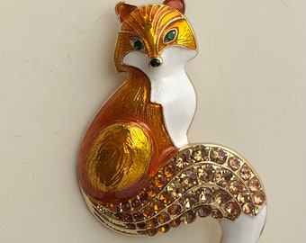 Unique Fox brooch and pendant